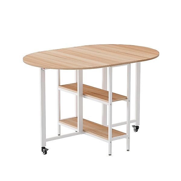 Mondeer Esstisch Klappbarer (1 Tisch), Gestell aus Metall, mit Zwei offene günstig online kaufen