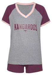 KangaROOS Shorty 2 Stk. tlg., mit kontrastfarbenen Raglanärmeln günstig online kaufen
