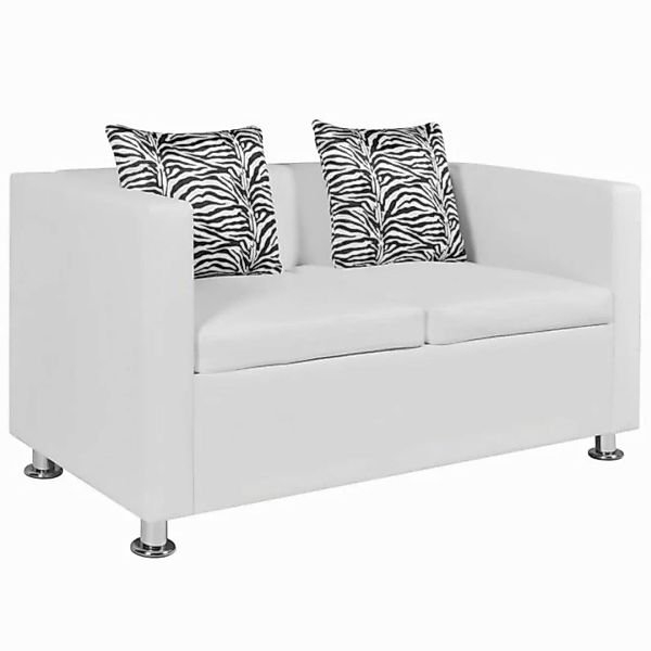 2-sitzer-sofa Kunstleder Weiß günstig online kaufen