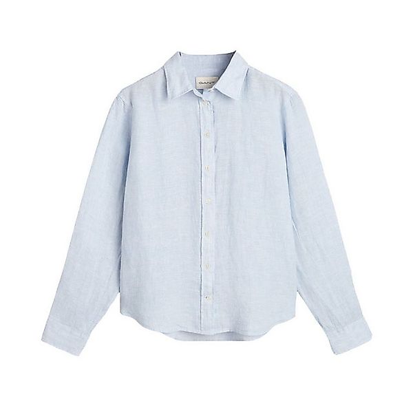 Gant Langarmbluse 4300477 Damen Bluse Reg Linen Shirt mit Knöpfe aus recyce günstig online kaufen
