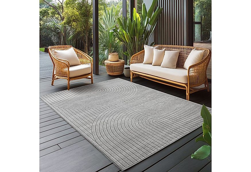 Carpettex Outdoorteppich Skandinavischer 3D Design, Läufer, Höhe: 5 mm, Out günstig online kaufen