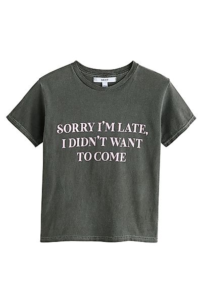 Next T-Shirt Schmaler geschnittenes T-Shirt mit günstig online kaufen