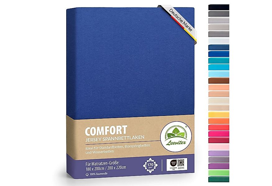 leevitex® Spannbettlaken Spannbettlaken Boxspringbett & Wasserbett Spannbet günstig online kaufen