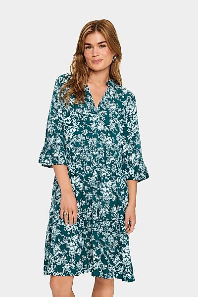 Saint Tropez Blusenkleid "EdaSZ Dress", mit Volant und 3/4 Ärmel günstig online kaufen