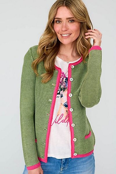 Lieblingsstück Trachtenstrickjacke Strickjacke Damen - ZARA - thymian günstig online kaufen