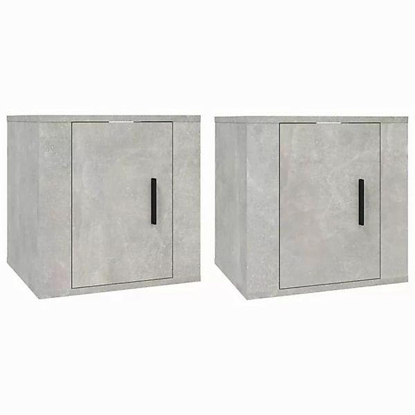 furnicato TV-Schrank TV-Wandschränke 2 Stk. Betongrau 40x34,5x40 cm (1-St) günstig online kaufen