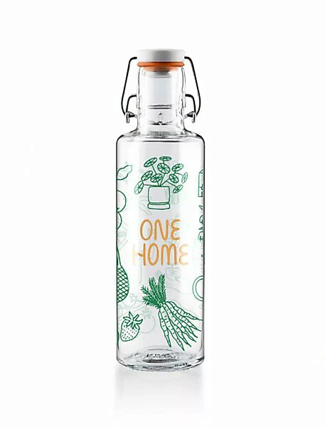 Soulbottle 0,6l • Trinkflasche Aus Glas • "One Home" günstig online kaufen