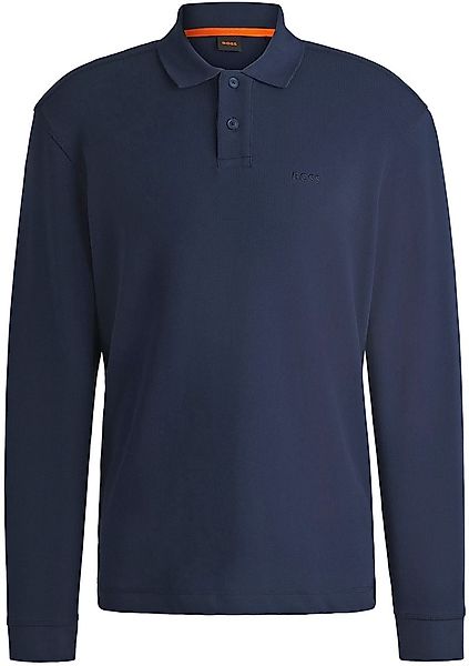 BOSS Petempestolong Long Sleeve Polo Navy - Größe L günstig online kaufen