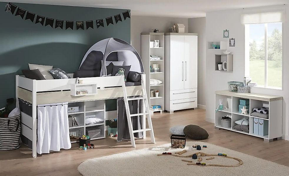 PAIDI Spielbett  Kira ¦ weiß ¦ Maße (cm): B: 135,3 H: 121,8 Betten > Bettge günstig online kaufen