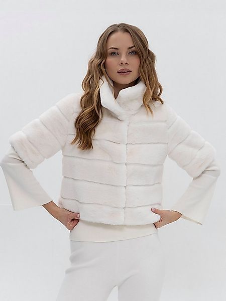 Passioni Fellimitatjacke Cropped 3/4 Arm günstig online kaufen