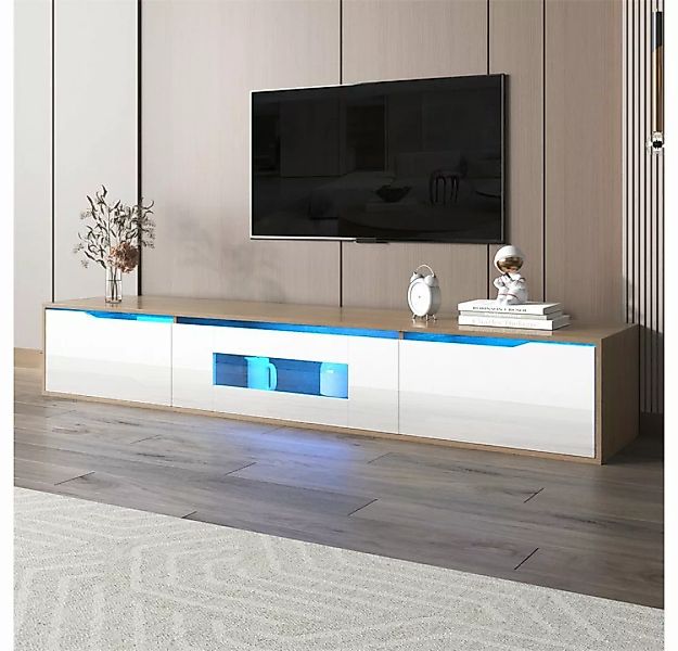 autolock TV-Schrank TV-Lowboard Fernsehschrank TV-Tisch Variable LED-Beleuc günstig online kaufen