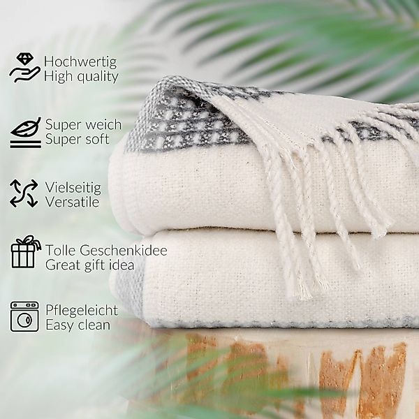 Plaid Boris Tagesdecke hochwertige Kuscheldecke Wohndecke günstig online kaufen