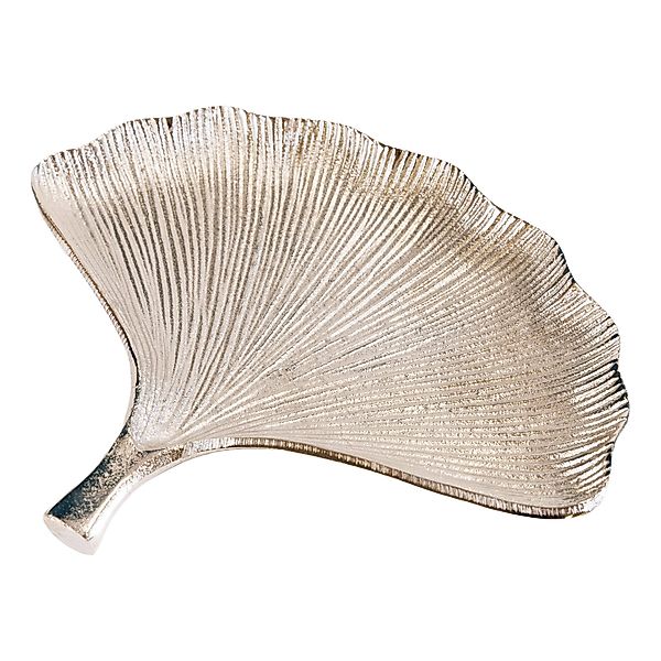 riess-ambiente Dekoschale GINKGO 30cm silber (Set, günstig online kaufen