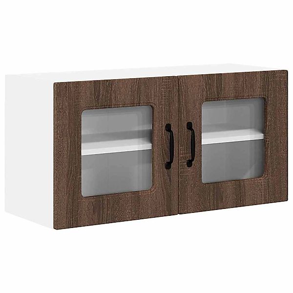 vidaXL Küchenwandschrank mit Regal Braun Eichen-Optik 80 x 31 x 40 cm 88460 günstig online kaufen
