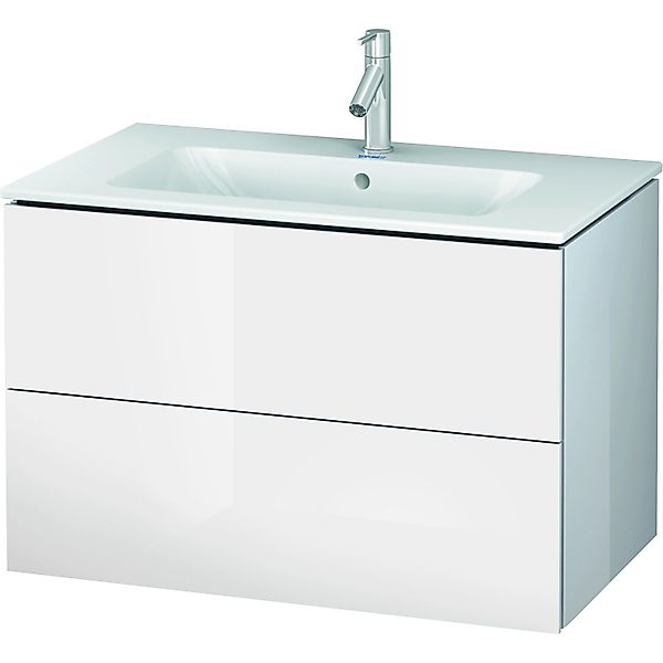 Duravit Waschbeckenunterschrank L-Cube Weiß Hochglanz 82 cm günstig online kaufen