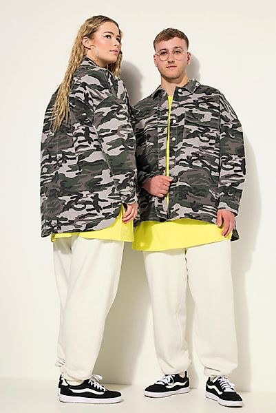 Studio Untold Hemdbluse Hemd oversized Camouflage günstig online kaufen