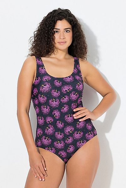 Ulla Popken Badeanzug Badeanzug Feuerwerks-Blüten ohne Softcups günstig online kaufen