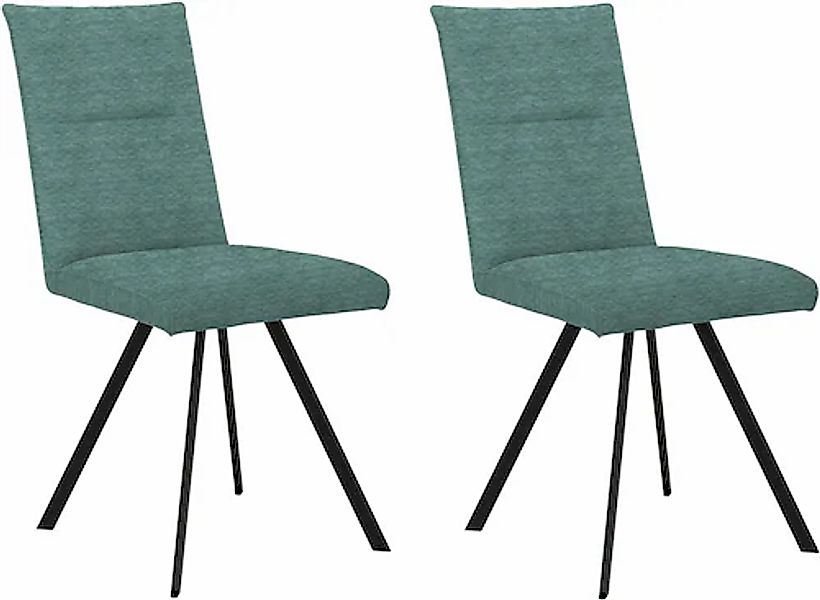 Home affaire 4-Fußstuhl »Sava« (Set) 2 Stk.Metallgestell günstig online kaufen