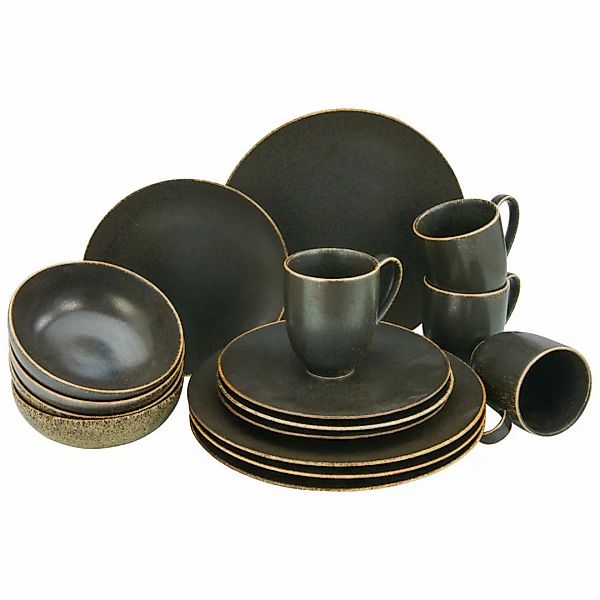 CreaTable Kombiservice »Geschirr-Set Rusty«, (Set, 16 tlg., Kaffeeservice u günstig online kaufen