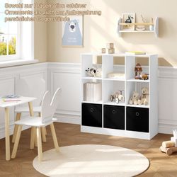 Woltu Bücherregal, mit 9 Fächern, Raumteiler günstig online kaufen