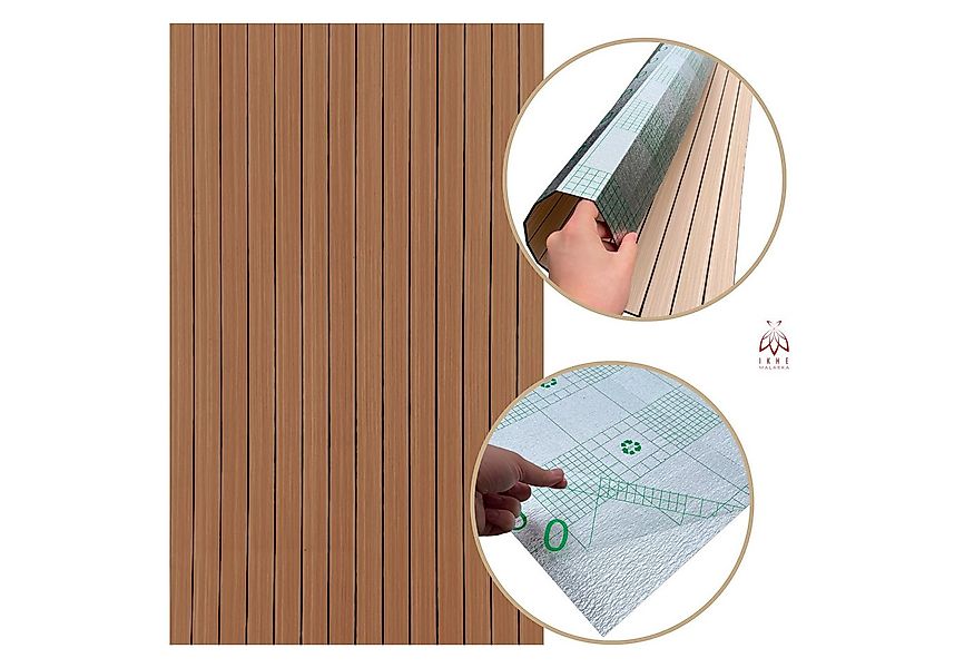 IKHEMalarka Wandpaneel Lamellen Selbstklebend 100x60 cm – PVC + PE-Schaum, günstig online kaufen
