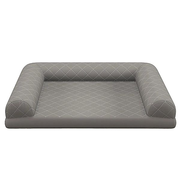Costway Hundebett Hundesofa mit Seitlichen Rändern Grau 90 x 69 x 18 cm günstig online kaufen
