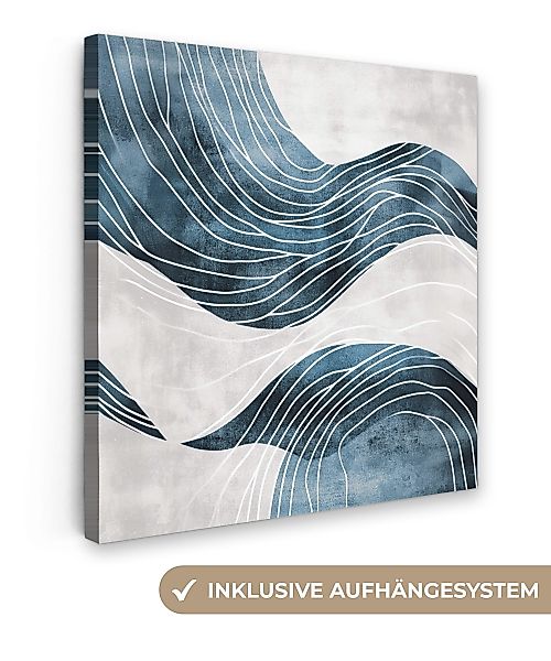 OneMillionCanvasses® Leinwandbild Linien - Wellen - günstig online kaufen