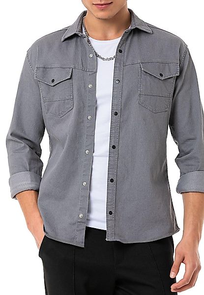 RedBridge Jeanshemd Premium Denim Hemd mit günstig online kaufen