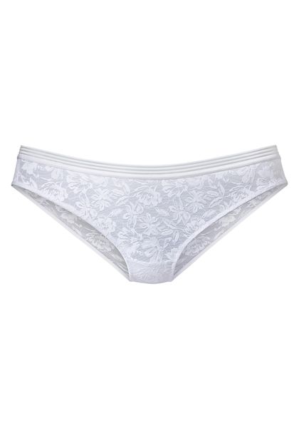 LASCANA Bikinislip rundherum aus feiner Spitze in blumiger Optik günstig online kaufen