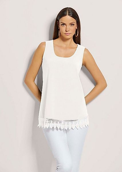 MADELEINE Kurzarmbluse Top mit Spitze günstig online kaufen