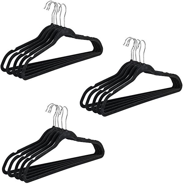 WENKO Kleiderbügel, (Set, 15-tlg), Kunststoff, beflockt, 45 cm günstig online kaufen
