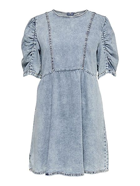 ONLY Puffärmel- Jeanskleid Damen Blau günstig online kaufen