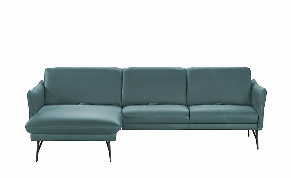 himolla Ecksofa Leder  1928 ¦ türkis/petrol ¦ Maße (cm): B: 280 H: 83 T: 17 günstig online kaufen