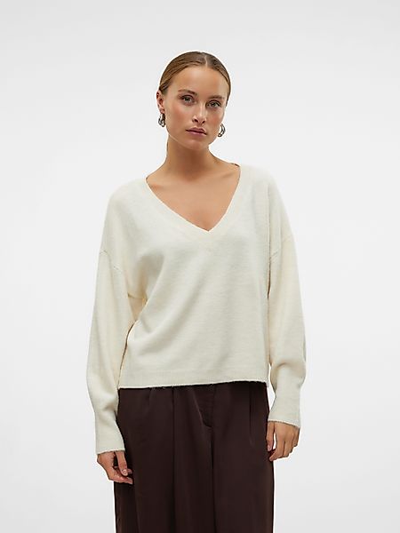Vero Moda V-Ausschnitt-Pullover VMJUPITER LS V-NECK günstig online kaufen