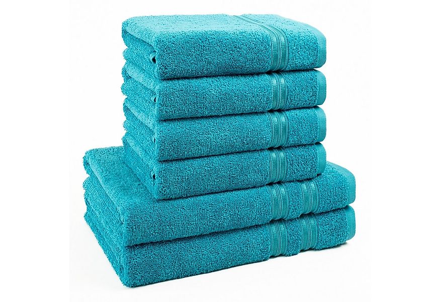 HAMMETEX Handtuch Set 6-teiliges Handtuch Set, 100% Baumwolle, Weich & Saug günstig online kaufen
