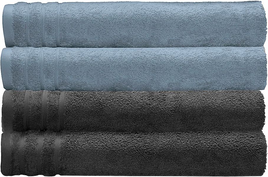 Kleine Wolke Duschtücher "Royal, 2 Stück oder 4 Stück (70/140 cm)" Uni Farb günstig online kaufen