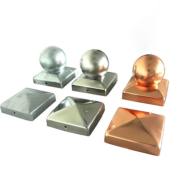 Holmwerk 25x Pfostenkappe Kupfer 101mm Kugel Abdeckkappe Für Pfosten 10x10c günstig online kaufen