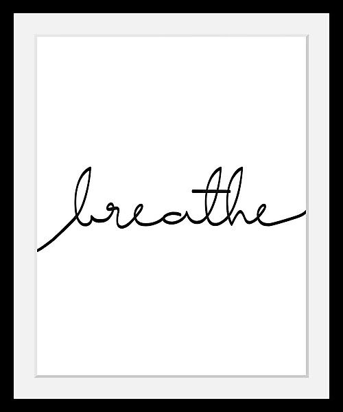 queence Bild »Breathe«, in 3 Größen, gerahmt günstig online kaufen