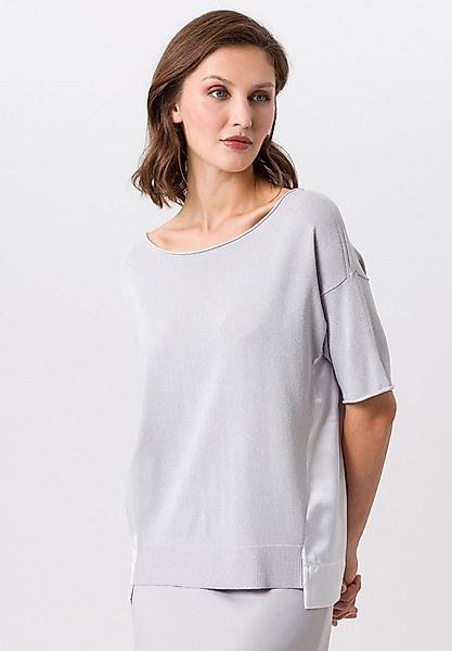 TUZZI Strickpullover mit Satinbesatz günstig online kaufen
