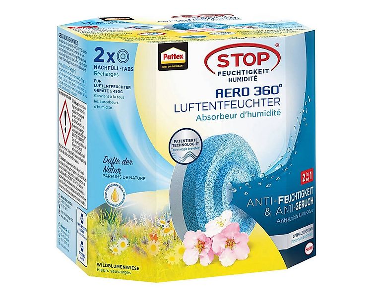 Pattex Luftentfeuchter-Nachfüllpack Nachfülltabs Wildblume, Set, bestehend günstig online kaufen