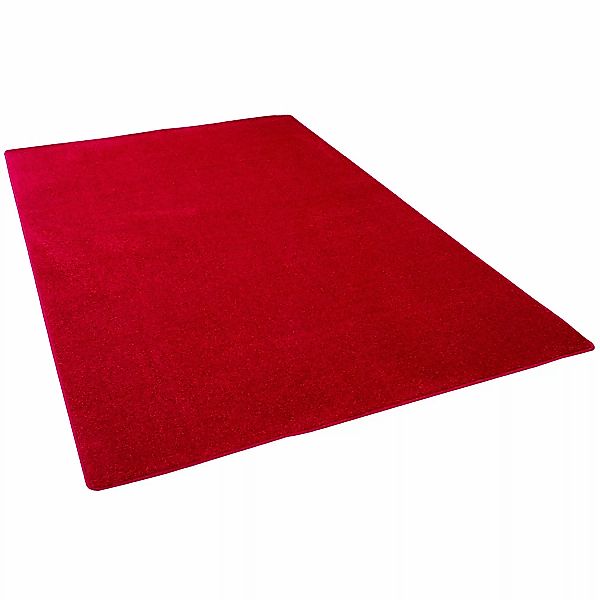 Snapstyle Hochflor Velours Teppich Luna Rot 80x160cm günstig online kaufen