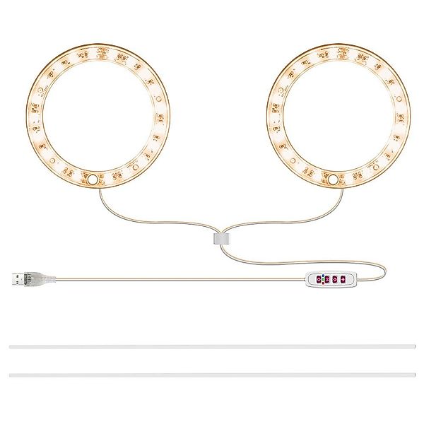 Qualra Pflanzenlampe LED Pflanzenlampe 1/2/3/4 Ring günstig online kaufen