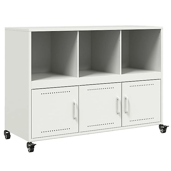 vidaXL Sideboard Weiß 100,5x39x72 cm Stahl 846739 günstig online kaufen
