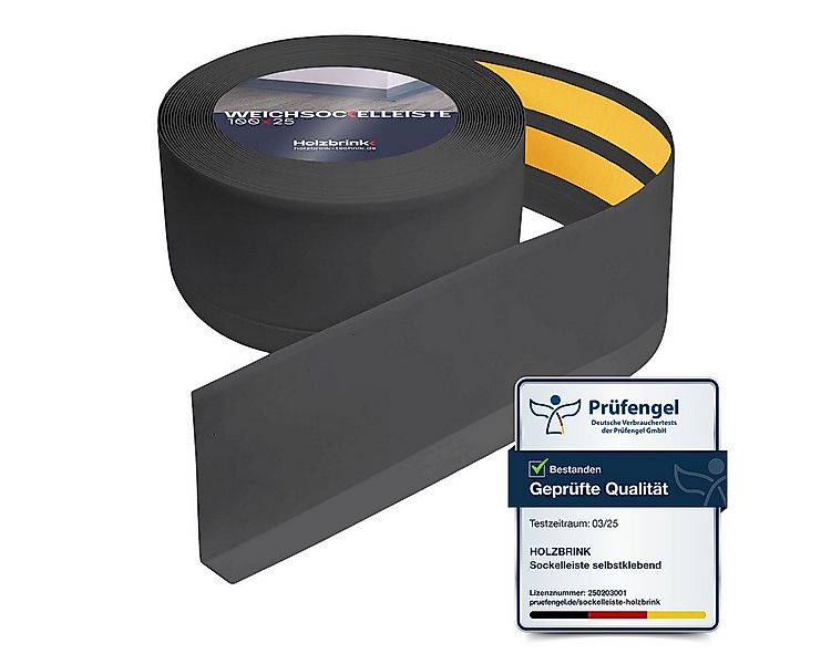 HOLZBRINK Sockelleiste HOLZBRINK selbstklebend PVC 100x25mm, 1 m, L: 100 cm günstig online kaufen