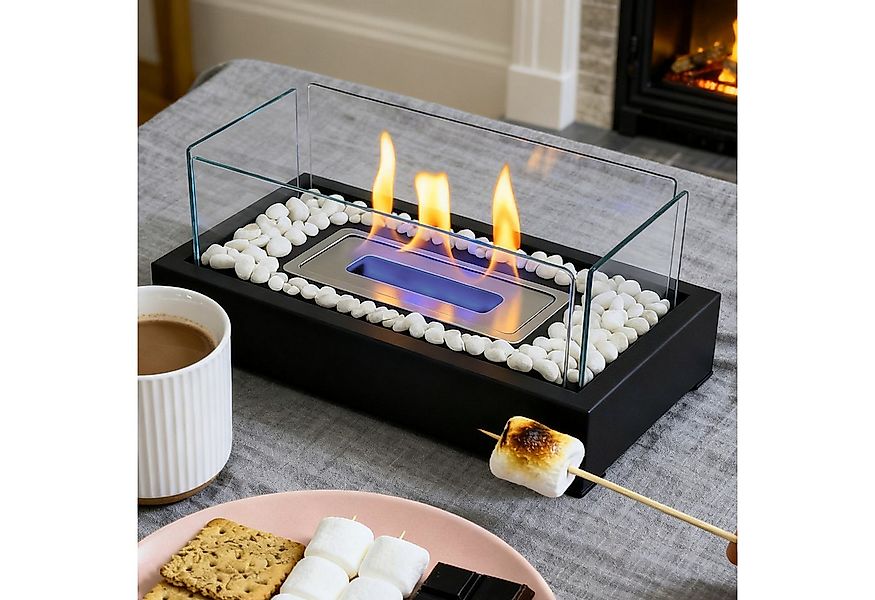 ZMH Tischfeuer Ethanol Tischfeuerstelle Tischkamin Bioethanol Stimmungsvoll günstig online kaufen