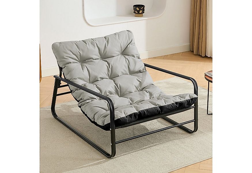 HomeMiYN Loungesessel Sessel wohnzimmer Gartenliege mit Wendekissen Lounges günstig online kaufen