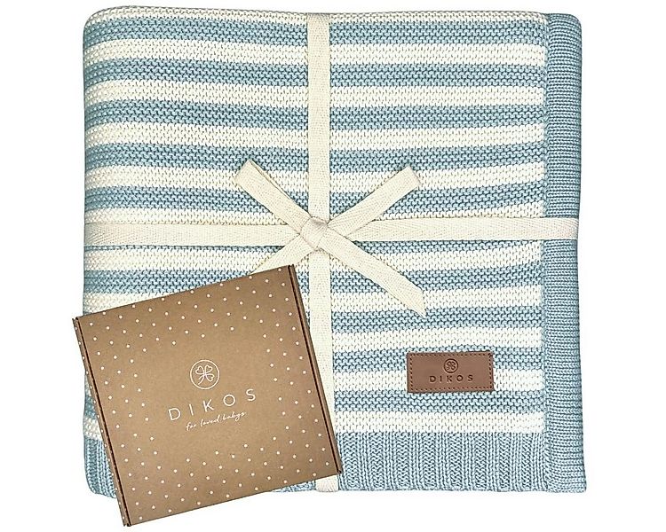 Babydecke DIKOS® Babydecke aus *100%* Bio Baumwolle Strickdecke Erstlingsde günstig online kaufen