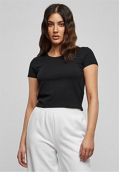 URBAN CLASSICS Rundhalsshirt Ladies Stretch Jersey Cropped Tee Damen T-Shir günstig online kaufen