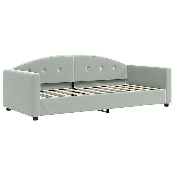 vidaXL Bett Tagesbett Hellgrau 90x190 cm günstig online kaufen