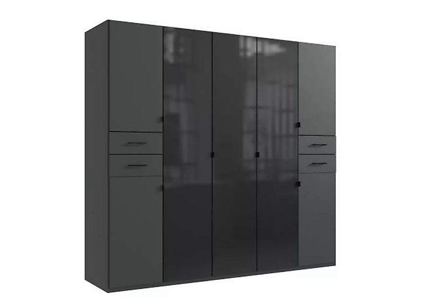 Wimex Drehtürenschrank "Danzig", mit Schubladen auf bequemer Höhe, mit Glas günstig online kaufen